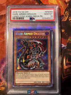 2018 YU-GI-OH! LEGEND COLL KAIBA MEGA PACK #EN068 DARK ARMED DRAGON PSA 10 LOPOP - Image 1