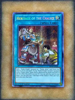 Yugioh Heritage of the Chalice MP19-EN224 Secret Rare 1st Ed NM - Image 1