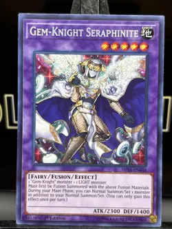 Yu-Gi-Oh! Gem-Knight Seraphinite SHVA-EN048 1st Edition Secret Rare NM/HOLO - Image 3