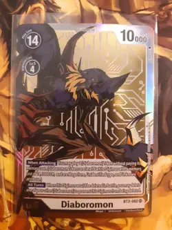 Digimon Card Game - Diaboromon - BT2-082 SR - Alternate Art Super Rare - NM - Image 1