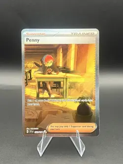 Pokemon TCG Scarlet & Violet Penny Holo Card 252/198 Special Illustration Rare - Image 1