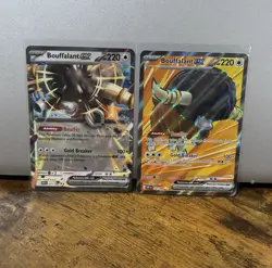 Pokemon TCG SV White Flair Bouffalant EX & Bouffalant EX 162/086 Lot of 2 cards - Image 1