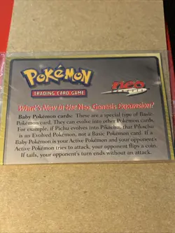 Sealed Marill Pokemon Card - Neo Genesis Black Star Promo #29 NM Condition - Image 1