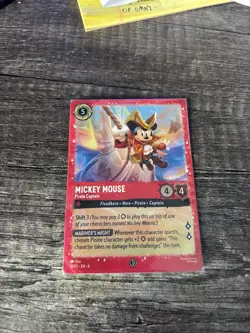 Mickey Mouse - Pirate Captain 18 Disney Lorcana Promo Cards Holo - Image 1