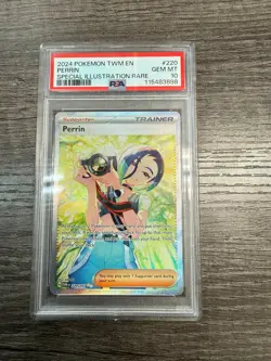 Pokemon Perrin 220/167 Special Illustration Rare Twilight Masquerade Card PSA 10 - Image 1