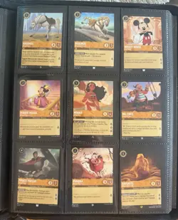 Disney Lorcana The First Chapter Complete Set 1-204 + Foil Lot + Card Binder! - Image 1