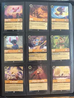 Disney Lorcana The First Chapter Complete Set 1-204 + Foil Lot + Card Binder! - Image 3