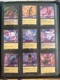 Disney Lorcana The First Chapter Complete Set 1-204 + Foil Lot + Card Binder! - Image 4