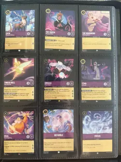 Disney Lorcana The First Chapter Complete Set 1-204 + Foil Lot + Card Binder! - Image 5