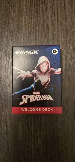 NYCC 2025 HASBRO MAGIC THE GATHERING SPIDER-MAN WELCOME DECK RED GWEN GHOST - Image 1