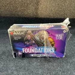 MAGIC THE GATHERING: Foundations Beginner Box, Sealed Box is Worn - Image 1