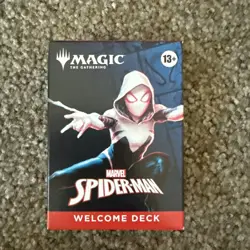 NYCC 2025 HASBRO MAGIC THE GATHERING SPIDER-MAN WELCOME DECK RED GWEN GHOST - Image 1