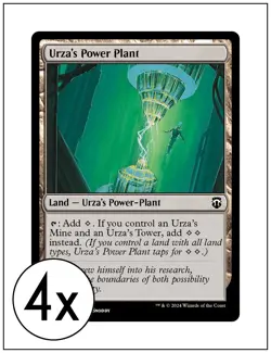 4x Urza's Power Plant, Modern Horizons 3 Commander, Magic MTG NM - Image 1