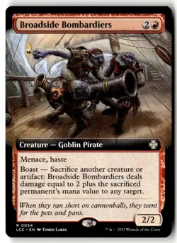 MTG - Broadside Bombardiers (Extended Art) 54 NM Commander: The Lost Caverns of - Image 1
