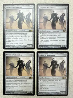 Magic the Gathering Adaptive Automaton 201/249 Magic 2012 Regular Rarex4 Playset - Image 1