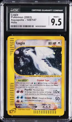 2003 POKEMON AQUAPOLIS - HOLO #149/147 LUGIA CGC 9.5 - Image 1
