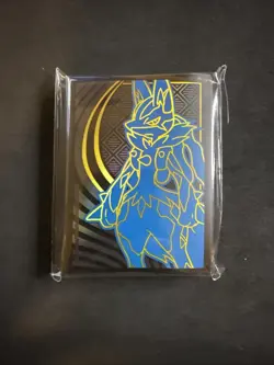 Pokemon ETB Sleeves - Mega Evolution Lucario Sealed New 65 Sleeves - Image 1