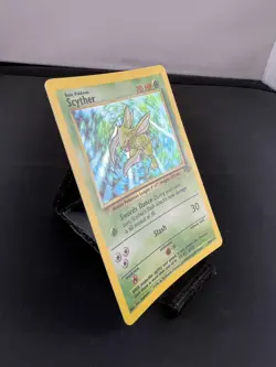 Scyther Holo Rare 10/64 Base Set Jungle Unlimited - English Vintage Pokemon - Image 4