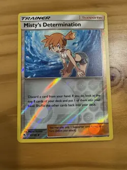 Pokemon Misty's Determination 62/68 Reverse Holo Hidden Fates - Image 1