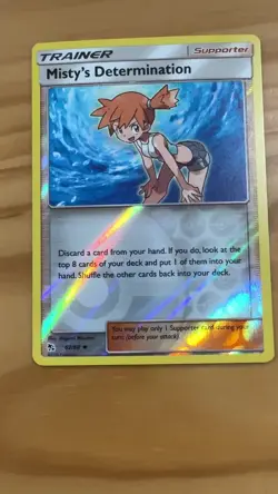 Pokemon Misty's Determination 62/68 Reverse Holo Hidden Fates - Image 2