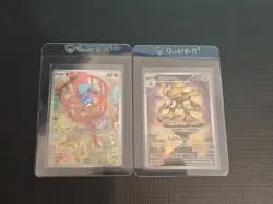 Alakazam & Riolu Full Art Pokemon Mega Evolution Pokemon Center Exclusive Promo - Image 1