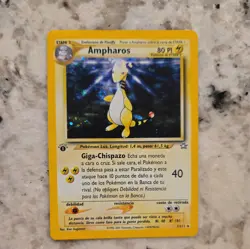 Pokemon TCG Ampharos Neo Genesis 1st Edition Holo Rare Spanish - Image 1