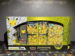 Pokemon Celebrations 25th Anniversary Pikachu V-union Premium Collection Sealed 820650809156 - Image 1