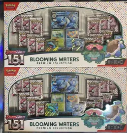 Blooming Waters Scarlet And Violet 151 Premium Collection Lot of 2 Pokemon - Image 1