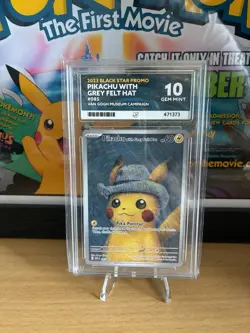 ACE 10 Pikachu With Grey Felt Hat SVP 085 - Van Gogh Museum Promo Pokemon TCG - Image 1