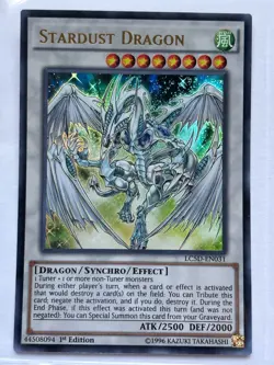 Yu-Gi-Oh Stardust Dragon LC5D-EN031 Ultra Rare 1st Edition NM - Image 1