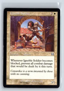 (2X) Ignoble Soldier - Mercadian Masques - MTG Magic the Gathering Card - Image 1