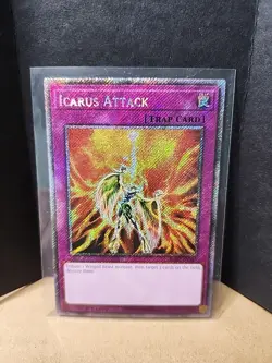 Icarus Attack Platinum Secret Rare Card RA03-EN165 Quarter Century Bonanza - Image 1