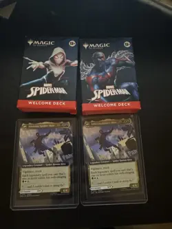 MAGIC THE GATHERING NYCC 2025 SPIDER-MAN WELCOME DECK SET OF 2 WITH 2 PROMO CARD - Image 1