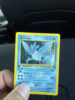 Pokemon TCG Articuno Fossil Holo Card First Edition 2/62 - Image 1