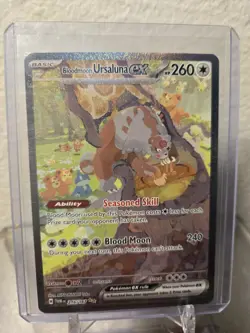 Pokemon TCG Bloodmoon Ursaluna EX Twilight Masquerade Card 216/167 NM - Image 1