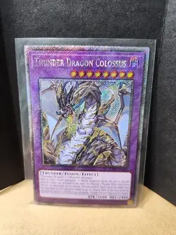 Thunder Dragon Colossus Platinum Secret Rare Card RA03-EN036 - Image 1