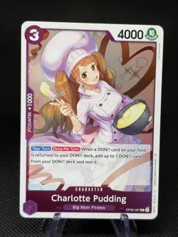 Charlotte Pudding OP08-067 (Rare) PRB02 ONE PIECE Card English Foil - Image 1