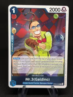 One Piece card PRB02-009 Mr. 3 (Galdino) R The Best Vol.2 - Image 1