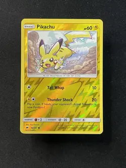 Pikachu 40/147 Reverse Holo Burning Shadows Pokemon Card - Image 1