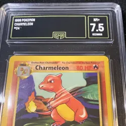 First Edition Graded 7.5 NM+ Charmeleon 1999 Pokemon - #24/102 - Nice Card - Image 3