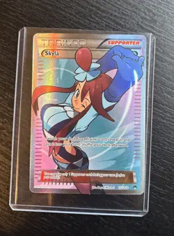 Pokemon TCG Skyla Breakpoint Trainer Full Art Ultra Rare Holo Card 122/122 MP - Image 2