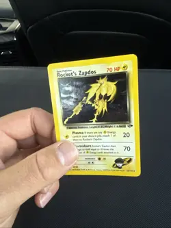 Rockets Zapdos 2000 Gym Challenge Holo Card 15/132 - Image 4