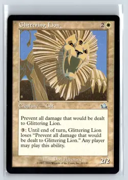 (2X) Glittering Lion Prophecy Uncommon - MTG Magic the Gathering Card - Image 1