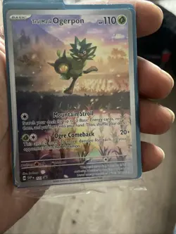 Wellspring Mask Ogerpon EX Holo Card Pokemon TCG Twilight Masquerade - Image 1
