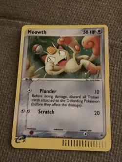 Pokemon TCG Meowth Black Star Promos Holo Card 13 Light Play Near Mint - Image 2