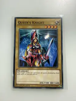 YGLD-ENB07 Queen's Knight 1st edition Mint YuGiOh Card - Image 1
