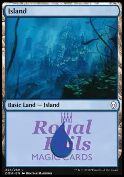 Island 256 4x FOIL DOM MTG Dominaria Basic Land MINT blue - Image 1