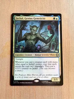 Jackal, Genius Geneticist - 131 - MTG: Marvel’s Spider-Man - Rare - FOIL - Image 1