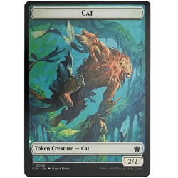 x1 Cat/Cat Double Sided Token 0001/0002 MTG FDN M/NM Foundations - Image 2