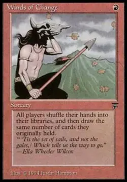 MTG English Winds of Change Light Play Normal Legends - Image 1